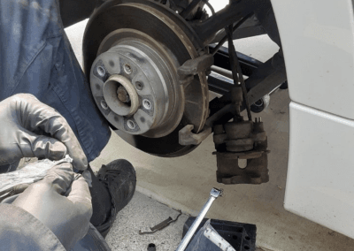 this image shows brake repair in Kansas City, MO